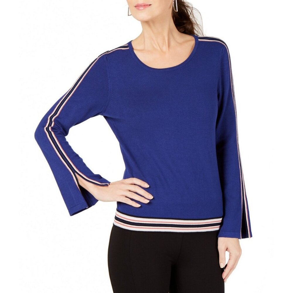 Alfani Royal Blue Stripe Top PXL